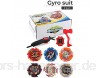 OBEST 1 6 Wirbelwind-Gyros Spinning Top Burst mit 2 Launcher Stück Kampfkreisel Set Battle Set Classic Spielzeug für Kinder Erwachsene (A)