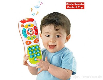 ACTRINIC Multifunktionen Lichtern und Musik Klicken und Zählen Fernbedienung Frühe Pädagogische Baby-Spielzeug für 1-Jährig für Kleinkinder Jungen und Mädchen