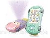 Kehyes Babyphone Spielzeug Autoform/Kaninchen Simulation Handy Spielzeug mit Musiklichtern für Kinder und Kleinkinder