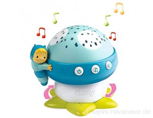 Smoby 110118 Cotoons Gute-Nacht-Pilz mit Musik Spielzeug Nachtlicht Baby Babylampe Blau