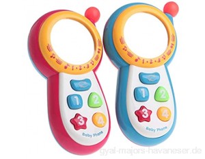 U/K Musikalisches Telefon Spielzeug frühe Bildung Baby Spielzeug Musikalische Sound-Handy für Kinder u0026 Kinder Jungen und Mädchen tragbar und nützlichlanglebig