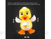 Wopohy Electric Dancing Walking Duck elektrische Cartoon-Ente süße intelligente musikalische Ente Entenspielzeug mit LED-Licht und Musik interaktives Kinderspielzeug für Kinder