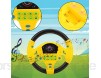 ZJchao Co Pilot Lenkrad Kinderspielzeug mit Musik frühkindliche Erziehung Eltern Kind Baby Kids Smart Toy Elektrische Spielzeug Lenkrad Kinder Simulation Lenkrad Autositz (Schwarz + Gelb)