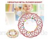 Benxin 3 x Mandala-Blumenkorb Spielzeug flexibler Eisenkorb Spielzeug handgefertigter Draht kreatives Spielzeug Schlaufen
