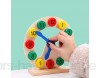KLgeri Intelligenz für Kleinkinder frühe Bildung Lernspielzeug Zeiterkennung Baby-Kippuhr