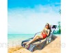 Strandkorb & Sonnenliegen weiche Mikrofaser Handtuchhalter mit Seitentaschen 209 6 x 74 9 cm Sonnenliegen für Sonnenbad Strandhotels leicht zu tragen kein Verrutschen und Färben