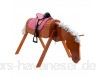 Sweety Toys 13234 Outdoor Gartenpferd Holzpferd OTTO Größe XL mit Sattel rosa