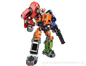 WJYLM Transformers Spielzeug Ko-Transformatoren Spielzeug 5in1 Einstellbarer Auto-Kader Beweglicher Und Transformierbarer Spielzeugpuppe Krieg Um Cybertron Earthrise Packen.