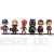 XJRHB 6 Teile/los Superheld Figuren Thor Iron Man Captain America Spiderman Modell Spielzeug für Kinder (Color : Style B)