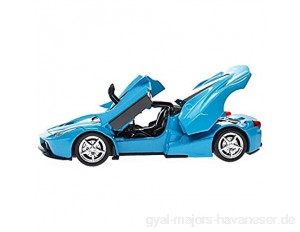 FZDLLFang Kinder Geschenke Spielzeug Maßstab 1:32 Auto-Modell Alloy 1/32 Diecast Model Car Sound & Light Pull Back Modell Auto-Spielzeug-Autos Kind-Spielwaren-Kollektion 20x7x5.5cm (Color : Blue)