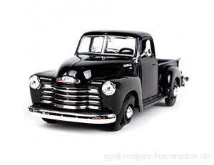 FZDLLFang Kinder Geschenke Spielzeug Simulation Car Modell Spielzeug 1948 -F1- Und 1950-3100-Retro Pickup 1: 25 Legierung Automodell 19.2x7.3x7.4cm (Color : Black)