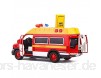 Rückzugsfahrzeuge Metallfeuer-Notfallkommandofahrzeugmodell Rückzugsgeräusch und Licht Kinderspielzeugauto kann die Tür öffnen und das Polizeilicht-Simulationstechnikfahrzeug (Farbe: Rot) aufleuchte