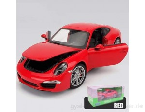 WBDZ Pull-Back-Fahrzeuge 1:24 können die Tür öffnen Rot Spielzeugauto Legierung Spielzeugauto Dekoration Sammlung Metall Pull Back Boy Spielzeugauto Trägheit Vorwärts Spielzeugauto (Farbe: Rot)