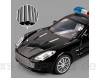 WBDZ Reibungsfahrzeuge Metall Polizeiauto Modell Junge Anti-Fall Sound und Licht 110 Kinderspielzeug Auto Zurückziehen Spielzeugauto Geschenk Legierung Polizeiauto Dekoration
