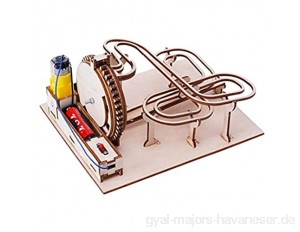 Hölzerne Mechanische 3D Puzzle Mechanische Modell Mit Erwachsene Kugelbahn Spiel Perpetuum Mobile Mechanische Technik Spielzeug Modell Bausatz