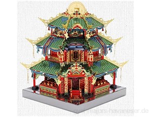 MU Tower of Treasure 3D Metall Puzzle Modell Kits DIY 3D Laserschnitt Modell-Bausatz Spielzeug YM-N079-C