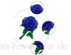 Naisidier Kreative 3D-Kristall Puzzle Rose-Blumen-Dekoration 44Pieces 3D Puzzle Glass Building Blocks-Blau