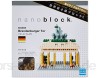 nanoblock NBH-031- Brandenburger Tor Minibaustein 3D-Puzzle Sights to See Serie 440 Teile Schwierigkeitsstufe 3 schwer