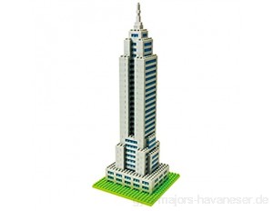 nanoblock NBM-004 - Empire State Building Minibaustein 3D-Puzzle Middle Series 740 Teile Schwierigkeitsstufe 3 schwer