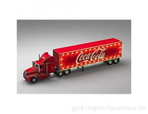 Revell 3D Puzzle 00152 Coca-Cola Weihnachtstruck mit LED-Beleuchtung Welt in 3D entdecken Bastelspass für Jung und Alt Rot
