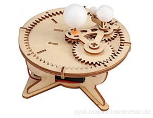Toyvian Kinder Holzpuzzle Holzbausatz Holz Bausatz Sonnensystem Stern Weltrauminstrument Himmlisches Modell DIY 3D Puzzle Spiel