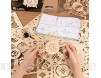 Trueornot 3D Puzzle Holz DIY 3D Holzpuzzle Eulenuhr Puzzle Modell Baustein und Konstruktion Spielzeug für Kinder und Erwachsene -161Stück