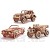 Wood Trick 3-Pack Mechanical Model Cars Kits to Build - Cabriolet Safari ATV - 3D Wooden Puzzle for Adults and Kids