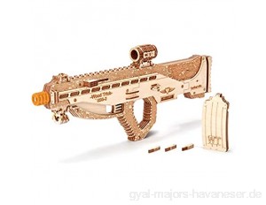 Wood Trick Assault Gun Wooden Model Kit for Adults and Teens to Build - Rifle Guns for Kids - 3D Wooden Puzzle Mechanical Model
