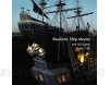 XUEER 3D Puzzles Karibisches Piratenschiff Queen Anne\'s Revenge groß Mit LED Geburtstag Geschenk für Junge Mädchen 293 Stück