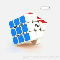Faironly 3 x 3 Zauberwürfel geistige Entwicklung erstaunlicher intelligenter Würfel für Kinder und Erwachsene Puzzle-Spielzeug White Bottom