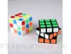 Gshy Speed Cube magischer Würfel 3 x 3 x 3 cm Geschwindigkeit magisch glatt einfach zu drehen für Zeremonie-Spiel oder Urlaubsgeschenk (weiß)
