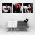 PuzzleSpiel CWSWP Poster und Drucke Modern Fashion Lady Red Lip Nordic Leinwand-Malerei Hauptdekor-Wand-Kunst-Plakat Wohnzimmer Mädchen Schlafzimmer 40x60cmx3 kein Rahmen Intellektuelles Familienspiel