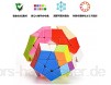 XMD Megaminx Cube fünfeckiger Dodekaeder Profi-Puzzle-Spielzeug solide langlebig mattiert mit lebendigen Farben dreht sich schneller als das Original.