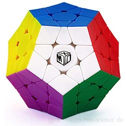 XMD Megaminx Cube fünfeckiger Dodekaeder Profi-Puzzle-Spielzeug solide langlebig mattiert mit lebendigen Farben dreht sich schneller als das Original.