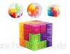 YsaAsa Magisch Bausteine Regenbogenfarben Bausatz Pädagogischen Magnetischen Fliesen Spielzeug für Konzentrations und Kombinationsübungen Intelligenz Geschenk