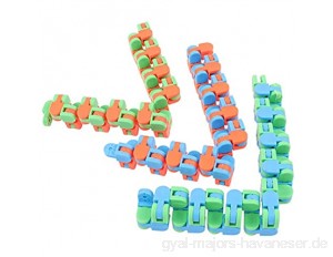 3 Stücke Bunte Puzzle Sensorie Zappeln Spielzeug Stress Relief Drehen Und Form 48 Bit Wacky Tracks Schnappspielzeug Kinder