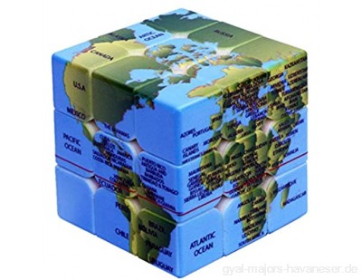 BECCYYLY Rubik\'s Cubeearth Pattern Magic Cube Speed ​​Puzzle Cube für das Gehirntraining für Erwachsene Kinder Spielset | Magic Cubes