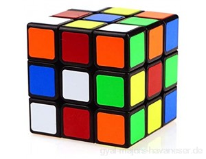 GLBS 3x3x3 Black Border Glattes Gefühl Magic Cube Anfänger Schüler Anti Pop-up-Design Puzzlespiel-Würfel-Unterhaltung Freizeit Geschwindigkeits-Würfel-Puzzle-Spiel Puzzle Magic Toy