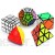 HXGL-Drum 5er Pack Speed ​​Cube Set Magic Cube Bundle Pyramide Megaminx Schrägspiegel Mastermorphix Cube Aufkleberlose Magic Cube Collection Puzzles Cube Toys Geschenke für Kinder und Erwachsene