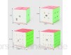 HXGL-Würfel Puzzles Würfel Set Magic Cube Bundle 2x2 3x3 4x4 5x5 Cube Set Puzzles Box Finger Spielt Geschenk Solide Durable Stufenloses Drehen for Erwachsene Kinder Studenten Denkaufgabe