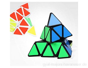 LBZJD Shaped Magic Cube Pyramid Cube Professionelle Glatte Rennen Puzzle Dekomprimierung Erwachsene Spielzeug Spiele Geschenke Familie Kreative Geschwindigkeit Rätsel Jigsaw Stress Abzubauen
