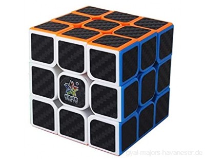 letaowl Zauberwürfel 55mm Professtional Carbon Fiber 3x3x3 Magic Cube Speed Puzzle 3 X 3 Cube Pädagogische Spielzeug Geschenke Magico Cubo