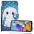 Nadoli 3D Effekt Brieftasche für Samsung Galaxy A10 Niedlich Weiß Hase Muster Pu Leder Magnetverschluss Kartenfächer Flip Tasche Schutzhülle mit Standfunktion