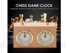 UIGJIOG Chess Timer Internationale Checkers & Chess Board-Spielzubehör Windup-Schachuhr-Timer