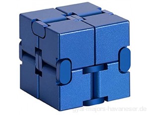 ZYBB Unendlicher Würfel Aus Aluminiumlegierung Rubik's Cube Mit Fingerspitze Stressspielzeug Gegen Fingerspitzengefühl/ADHS-Kinder Dekompressionsartefakt C