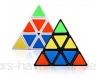 zyh Würfel mit einem dreieckigen Pyramiden-Puzzle-Spielzeug geeignet für Jungen Mädchen Kinder und Erwachsene