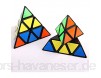zyh Würfel mit einem dreieckigen Pyramiden-Puzzle-Spielzeug geeignet für Jungen Mädchen Kinder und Erwachsene