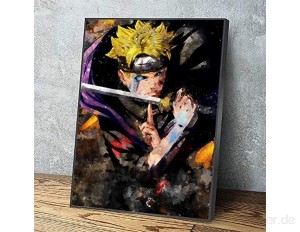 AJleil Puzzle 1000 Teile Abstrakte Naruto gelbe Haarmalerei Kampfmalerei Bildkunstmalerei Puzzle 1000 Teile er Erwachsene Pädagogisches intellektuelles Dekomprimieren50x75cm(20x30inch)