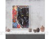 Puzzle 1000 Teile Art Deco Graffiti Malerei Malerei Black Cat Bild Farbmalerei Puzzle 1000 Teile Erwachsene Great Holiday Leisure ， Interaktive Familienspiele50x75cm(20x30inch)