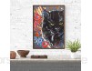 Puzzle 1000 Teile Art Deco Graffiti Malerei Malerei Black Cat Bild Farbmalerei Puzzle 1000 Teile Erwachsene Great Holiday Leisure ， Interaktive Familienspiele50x75cm(20x30inch)